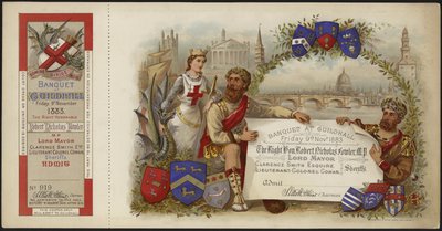 Ticket to a banquet at Guildhall by English School