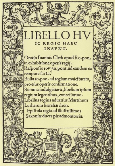 Title page of Henry VIII