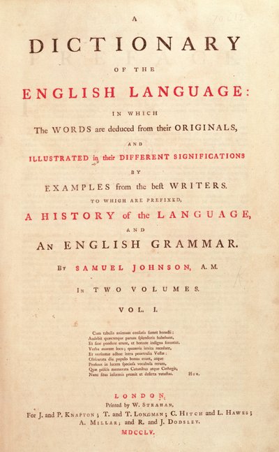 Title Page of Johnson