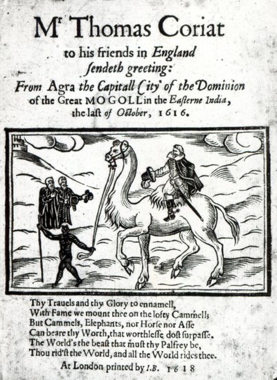 Title page of Thomas Coryat