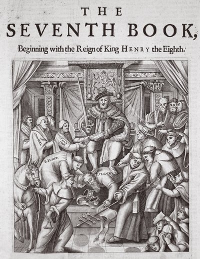 Titlepage, The Seventh Book, from Acts and Monuments by John Foxe, ninth edition, published 1684 by English School