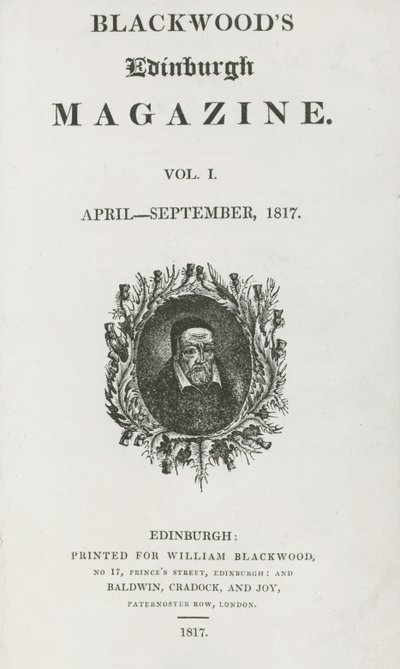 Title Page of the First Edition of Blackwood