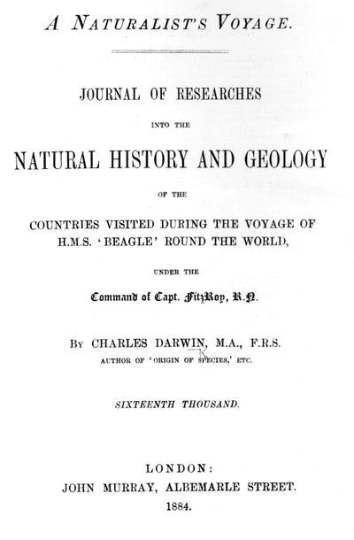 Title Page to A Naturalist