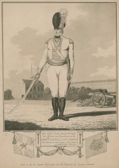 To Colonel Le Mesurier, the officers and gentlemen of the Honourary Artillery Corps by English School