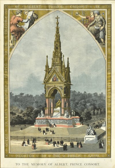 To the Memory of Albert, Prince Consort by English School