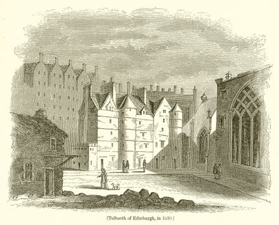 Tolbooth of Edinburgh, in 1630 by English School