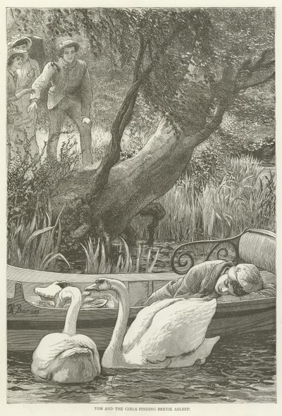 Tom and the Girls Finding Bertie Asleep by English School