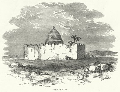 Tomb of Ezra (engraving) by English School