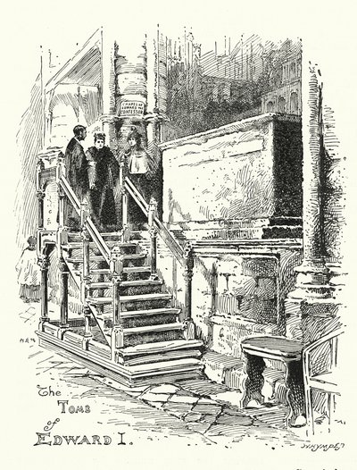 Tomb of King Edward I, Westminster Abbey by English School