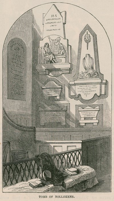 Tomb of artist Joseph Nollekens, Paddington Church, London by English School