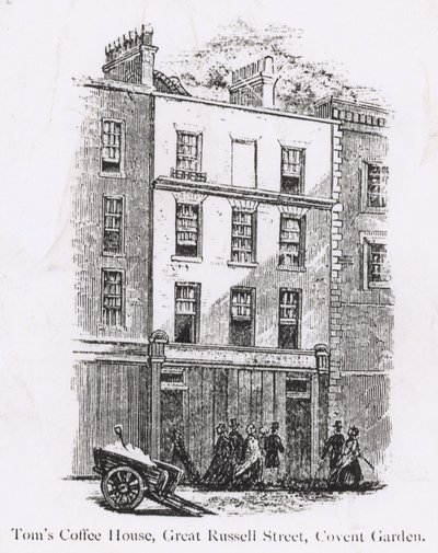 Toms Coffee House, Great Russell Street, Covent Garden by English School