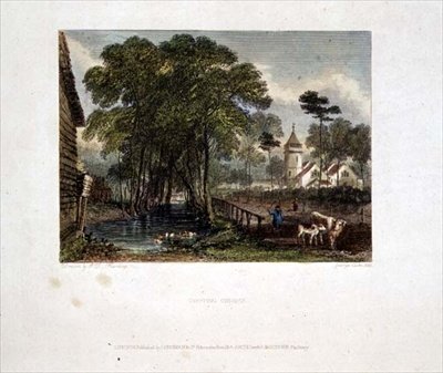Tooting Church (engraving by J D Harding & G Cooke) by English School