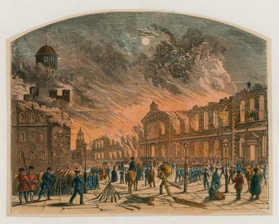 Tower of London Fire, 1841 by English School