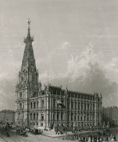 Town Hall, Halifax by English School