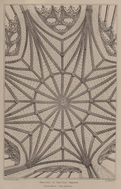 Tracery of Vaulted Ceilings by English School