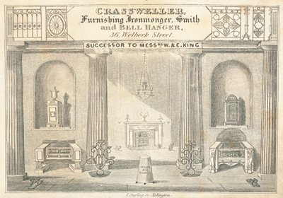 Trade Card, Crassweller by English School