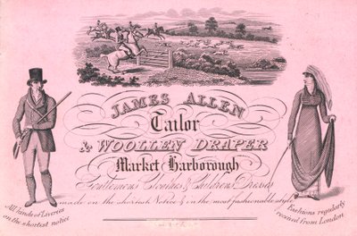 Trade Card, James Allen by English School