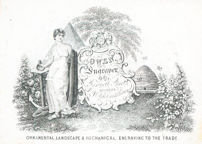 Trade Card, Owen by English School