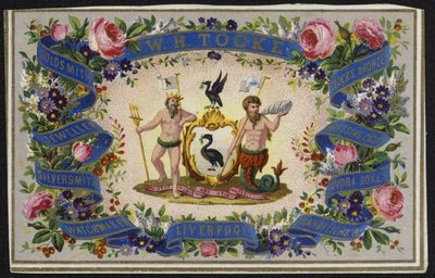 Trade card for W H Tooke by English School