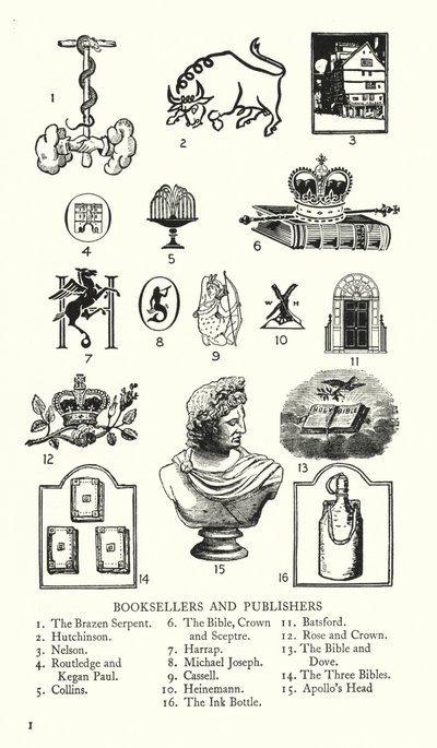 Trade Signs: Booksellers and Publishers by English School