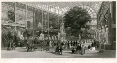 Transept Looking North, Great Exhibition, 1851 by English School