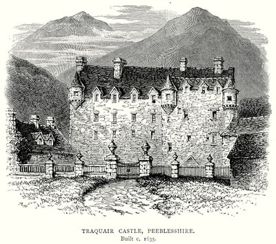 Traquair Castle, Peeblesshire by English School