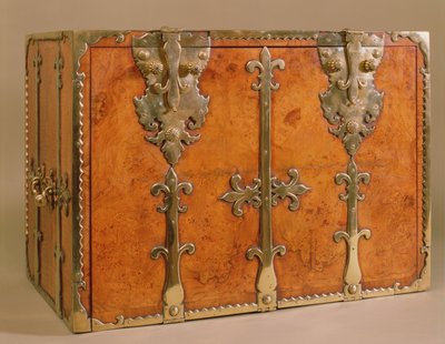 Travelling secretaire with gilt bronze mounts, c.1700 by English School