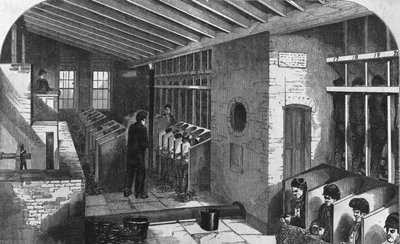 Tread-Wheel and Oakum-Shed at the City Prison, Holloway, from 