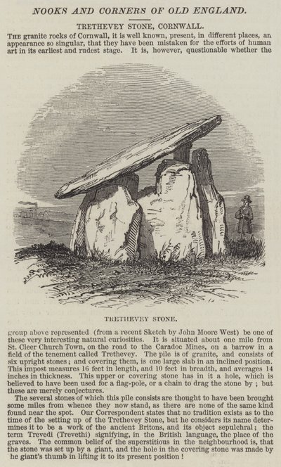 Trethevey Stone, Cornwall by English School