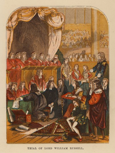 Trial of Lord William Russell by English School