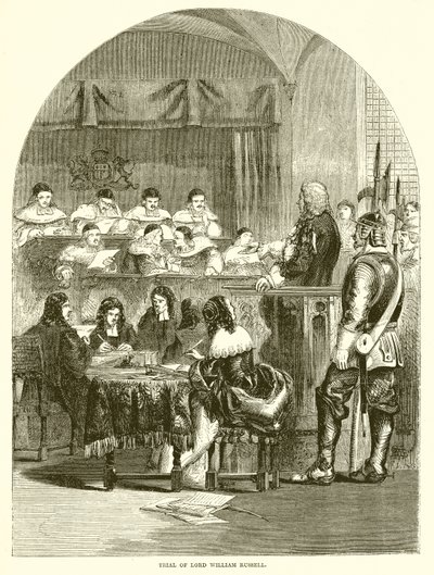 Trial of Lord William Russell by English School