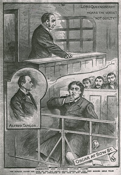 Trial of Oscar Wilde by English School