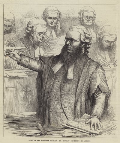Trial of the Tichborne Claimant, Dr Kenealy concluding his Address by English School