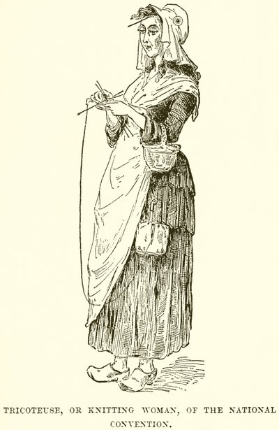 Tricoteuse, or Knitting Woman, of the National Convention by English School