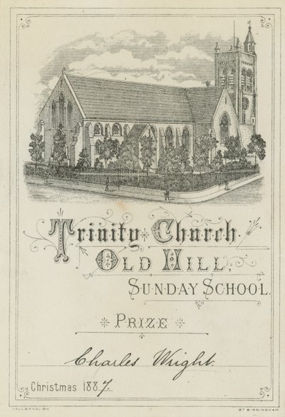 Trinity Church Old Hill Sunday School prize by English School