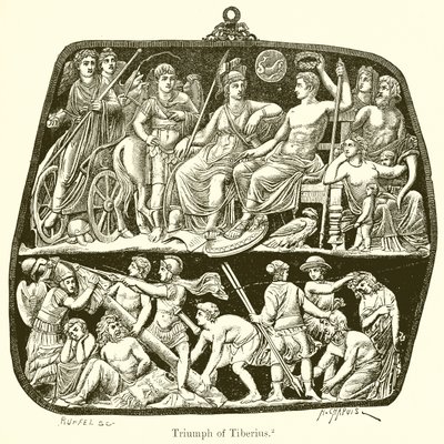 Triumph of Tiberius by English School