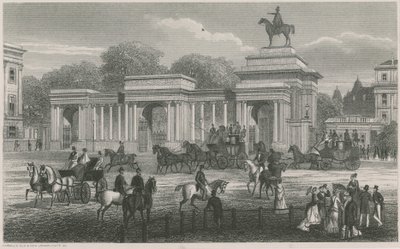 Triumphal Arch, Hyde Park Corner, London by English School