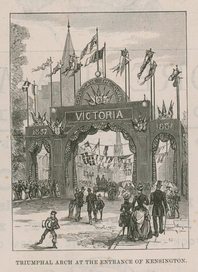 Triumphal Arch at the Entrance of Kensington by English School