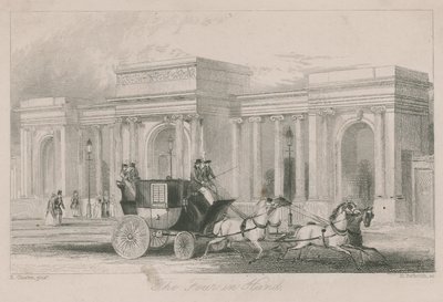Triumphal Arch, Entrance to Hyde Park, London: The Four-in-Hand by English School