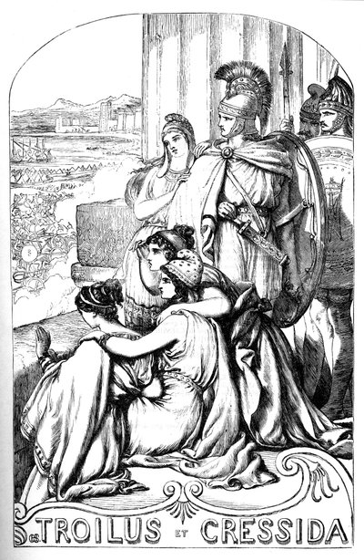Troilus and Cressida - Illustration in Works complete by William Shakespeare 1866 by English School