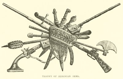 Trophy of Albanian Arms by English School