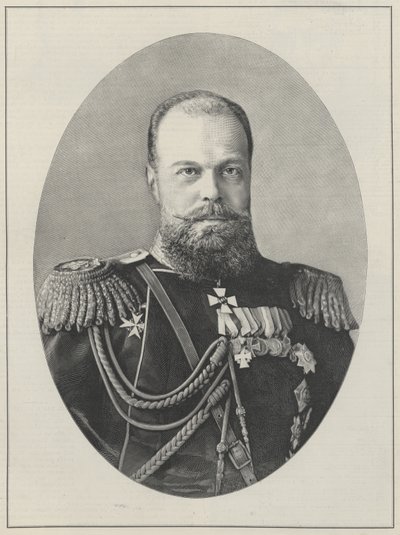 Tsar Alexander III of Russia by English School