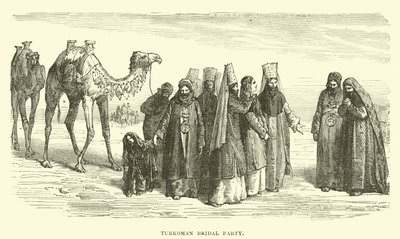Turkoman bridal party by English School