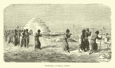 Turkoman Funeral Party by English School
