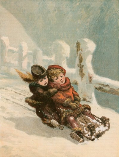 Twenty Miles an Hour - English Children in Switzerland at Christmas Time by English School