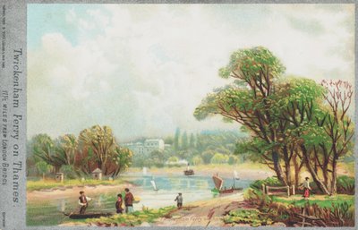 Twickenham Ferry on Thames by English School