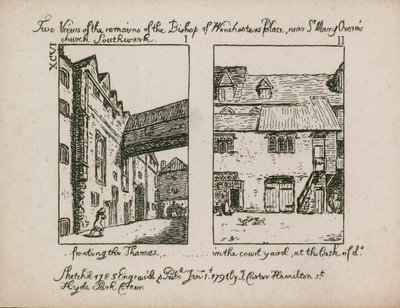Two Views of the Remains of the Bishop of Winchester