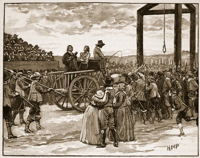 Tyburn in the Time of Charles I, Illustration from Cassell