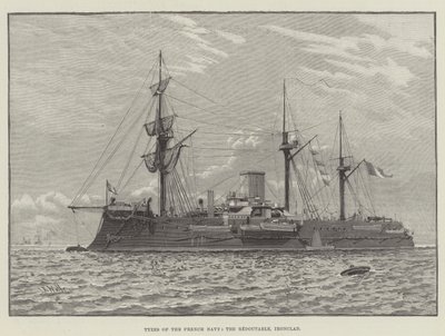 Types of the French Navy, the Redoutable, Ironclad by English School