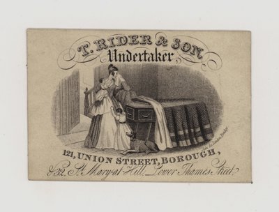 Undertakers, T Rider and Son by English School